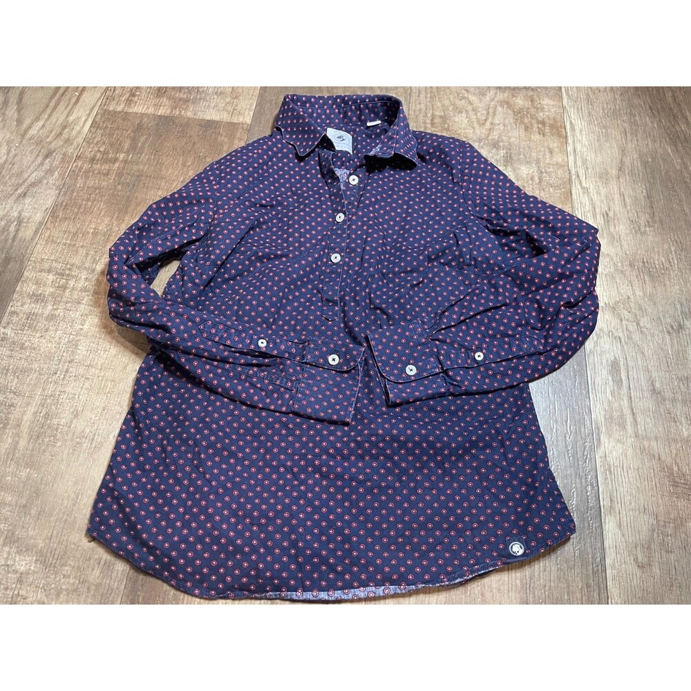 Southern Proper Button Up Shirt Womens Small S Long Sleeve Blue